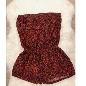 Burgundy Romper